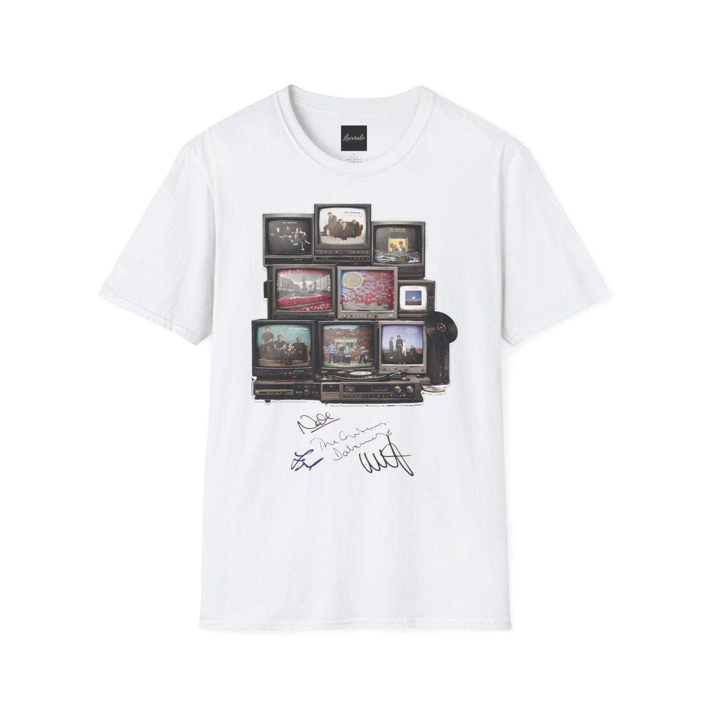 The Cranberries Retro Tv Stack Collage T-Shirt