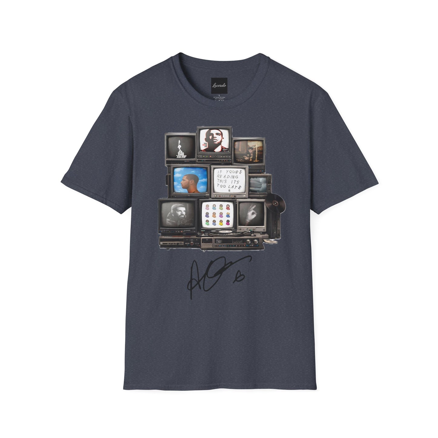 Drake Retro TV Stack Collage T-Shirt
