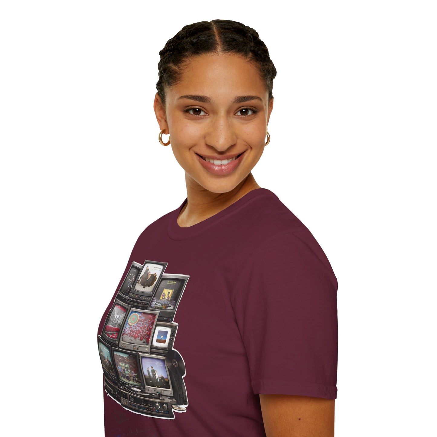 The Cranberries Retro Tv Stack Collage T-Shirt