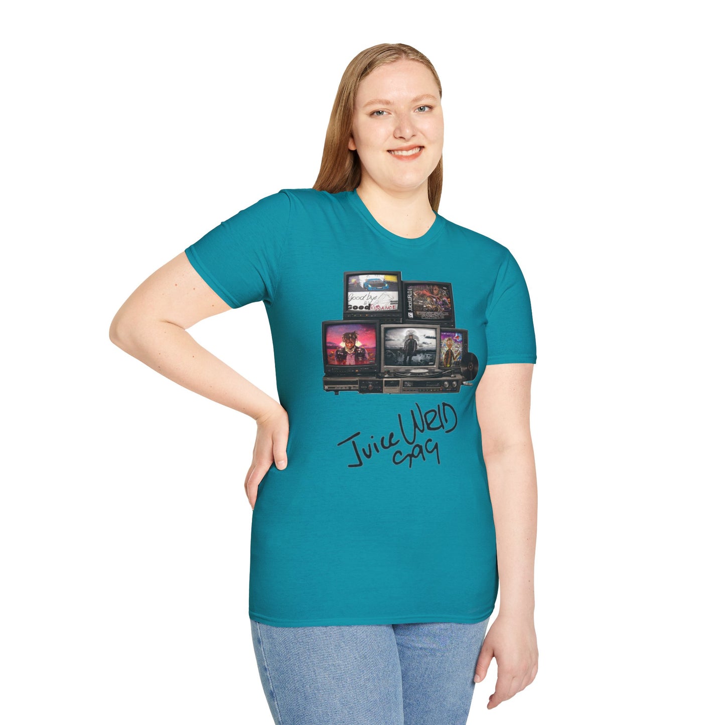 Juice Wrld Retro TV Stack Collage T-Shirt