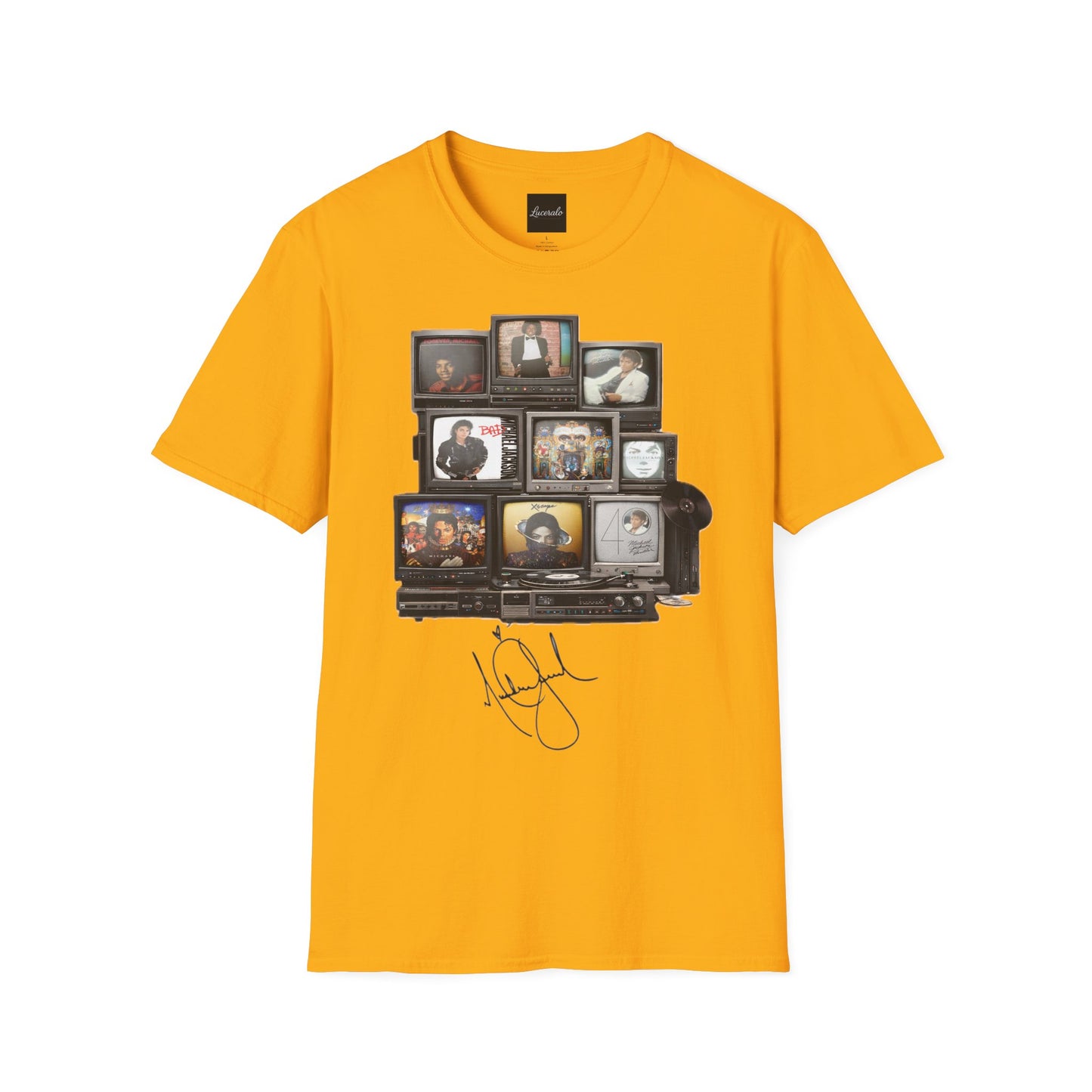 Michael Jackson Retro TV Collage T-Shirt