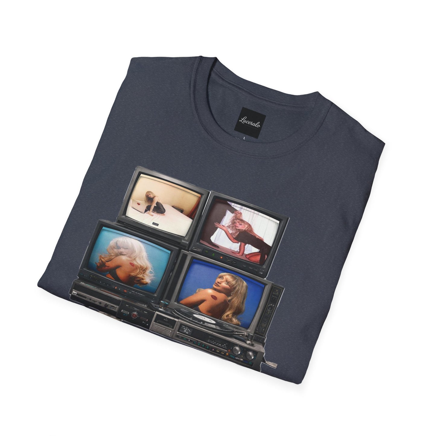 Espresso Era Retro TV Stack Collage T-Shirt