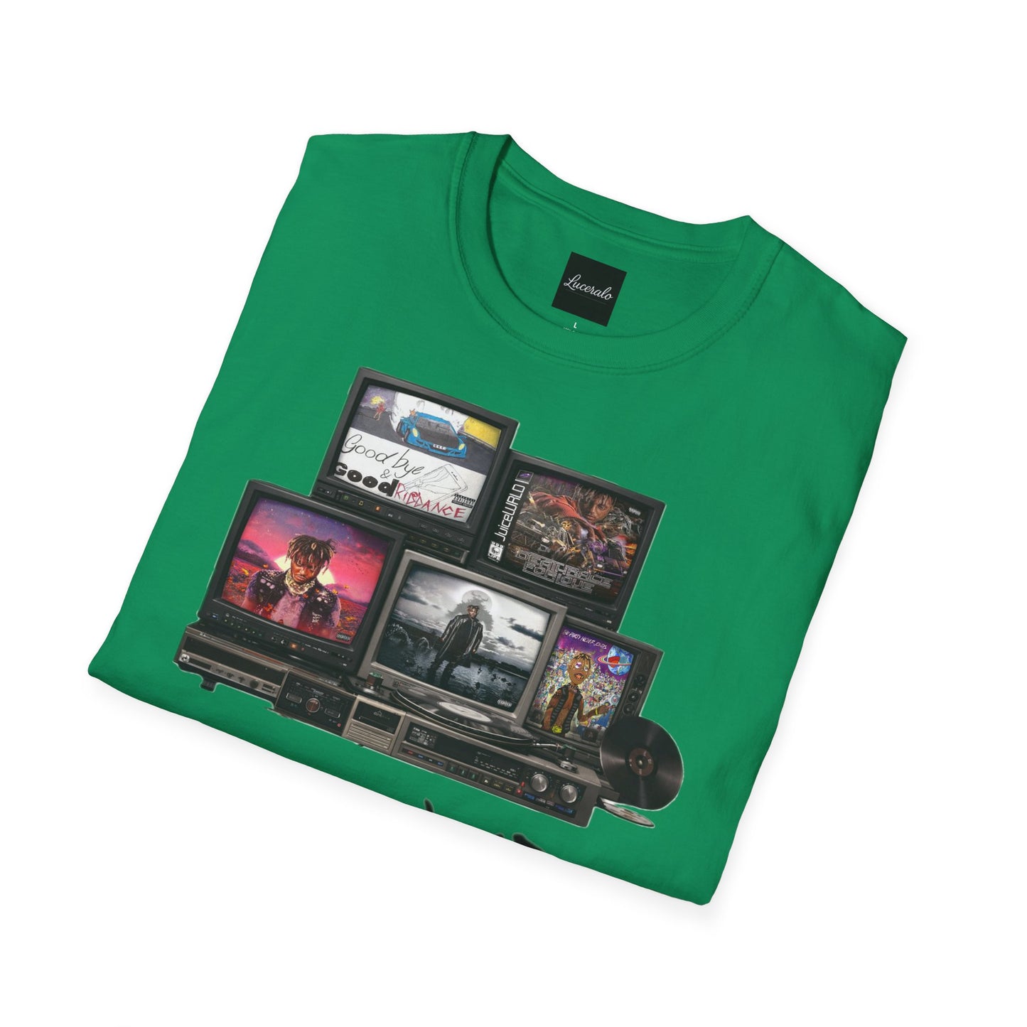 Juice Wrld Retro TV Stack Collage T-Shirt