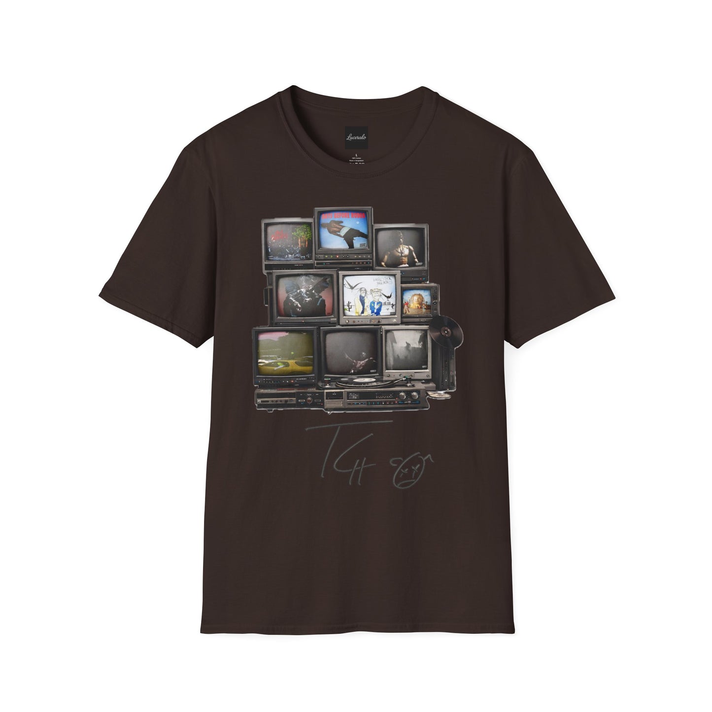Travis Scott Retro TV Stack Collage T-Shirt