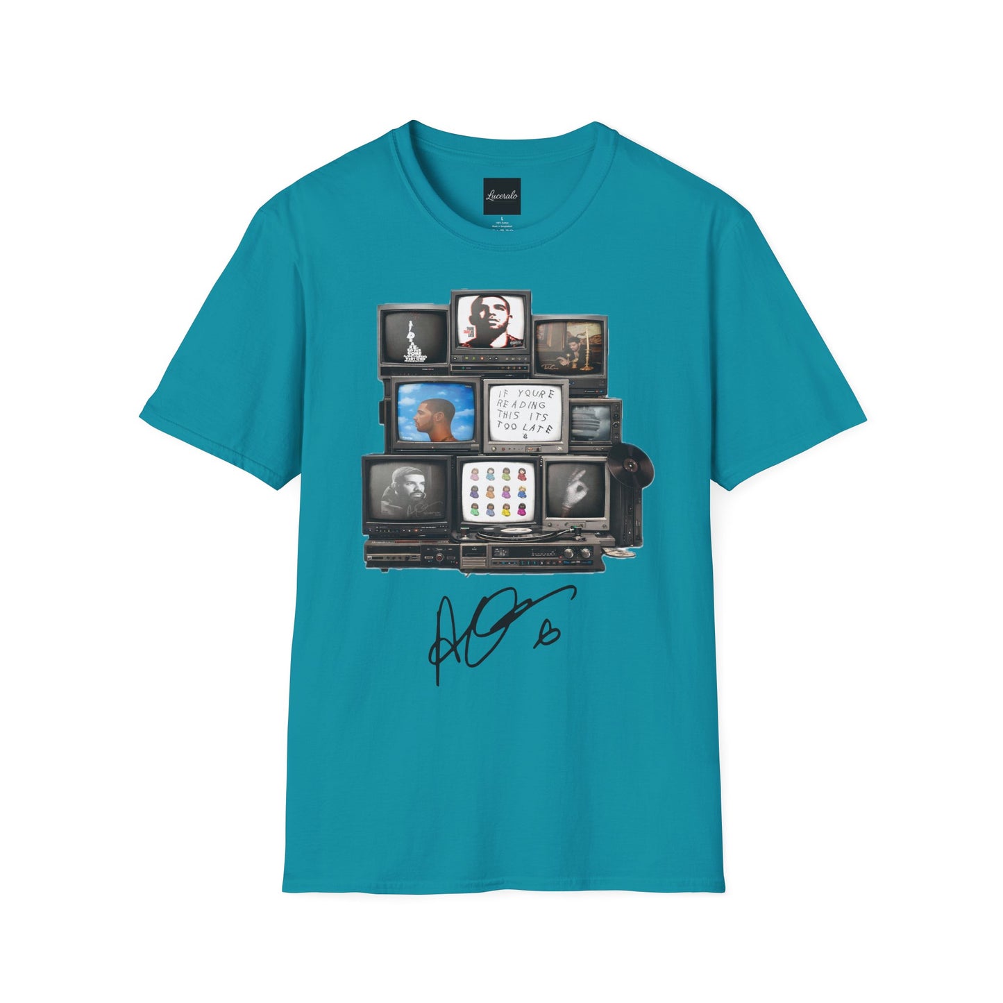 Drake Retro TV Stack Collage T-Shirt