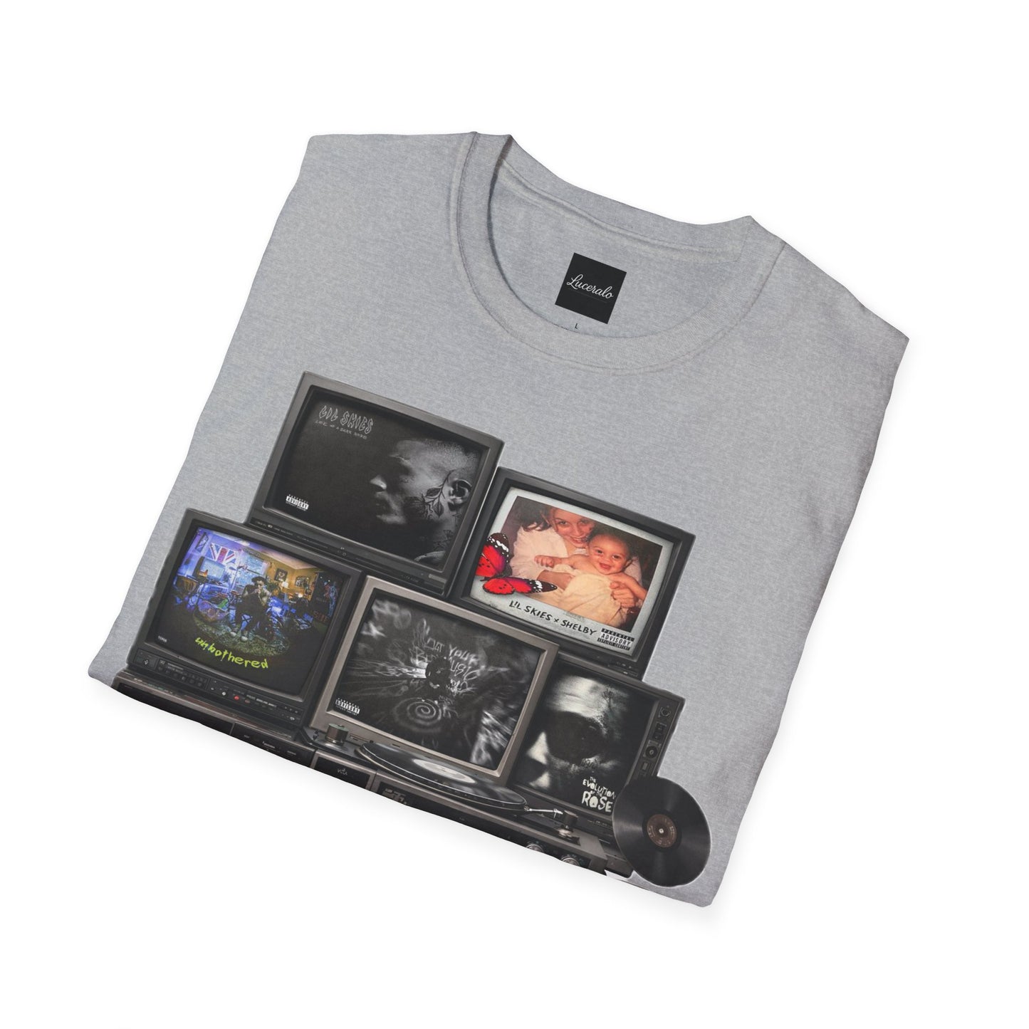Lil Skies Retro TV Stack Collage T-Shirt