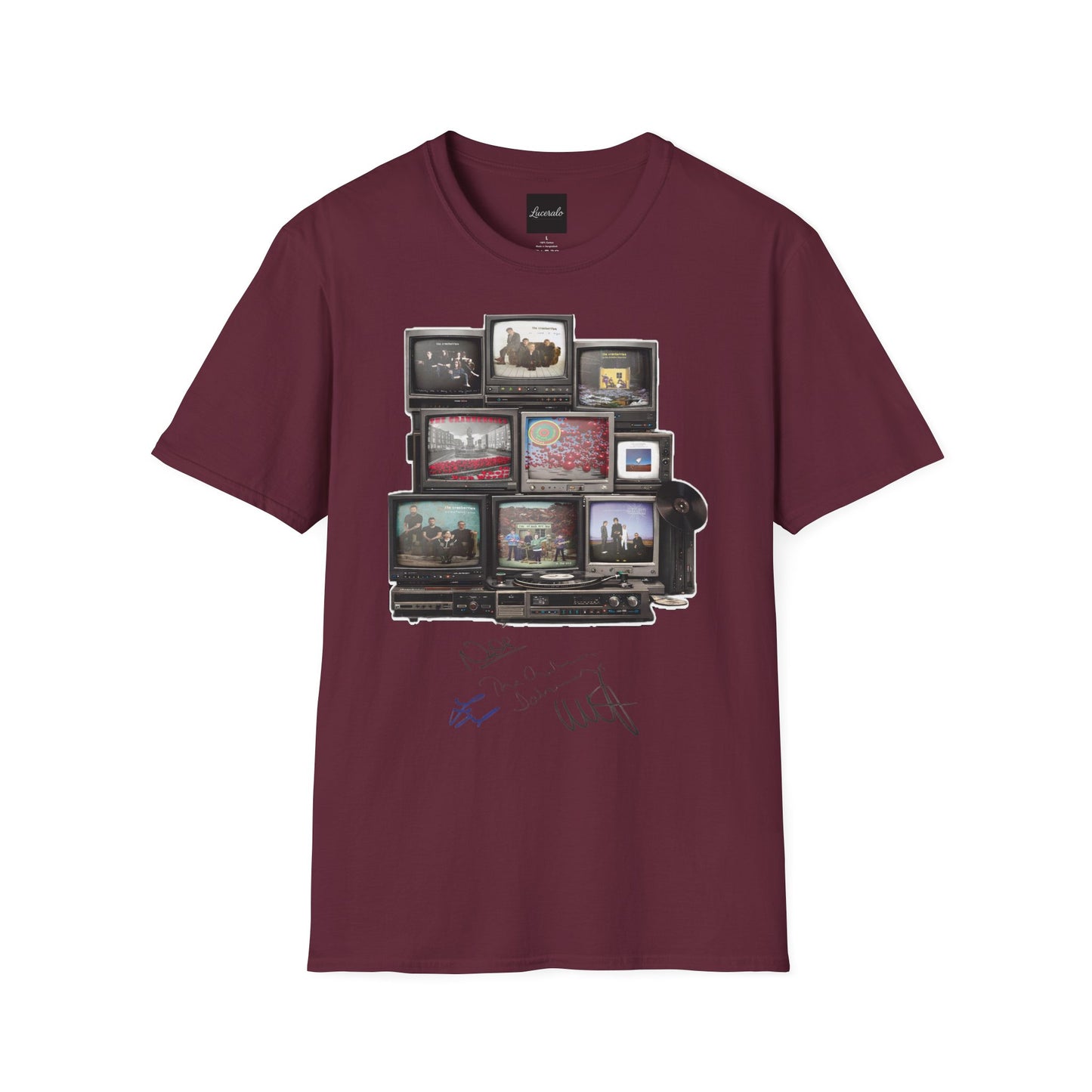 The Cranberries Retro Tv Stack Collage T-Shirt