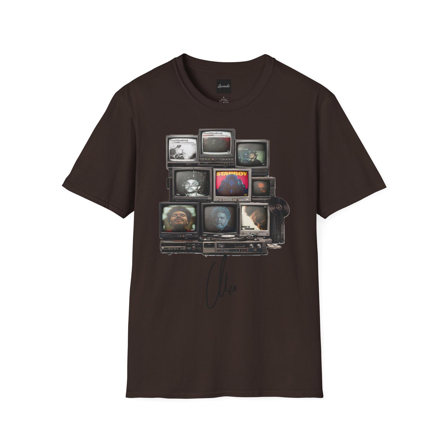 Abel Retro TV Stack Collage T-Shirt