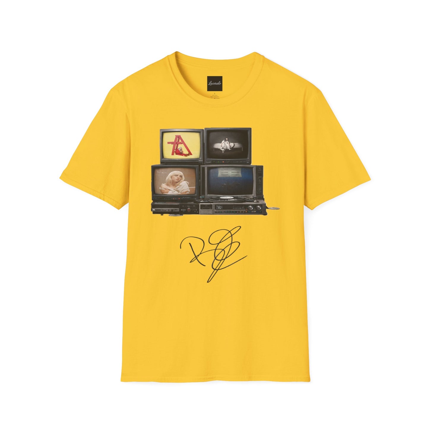 Alt Pop Retro TV Stack Collage T-Shirt