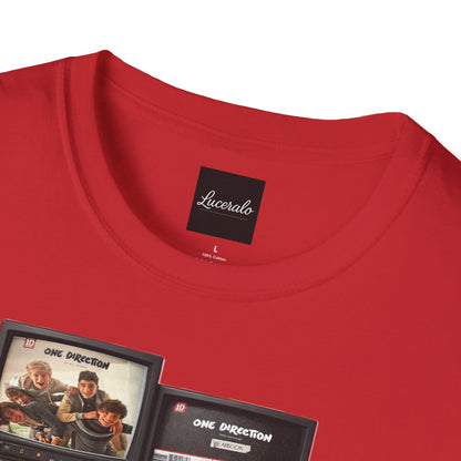 One Direction Retro TV Stack Collage T-Shirt