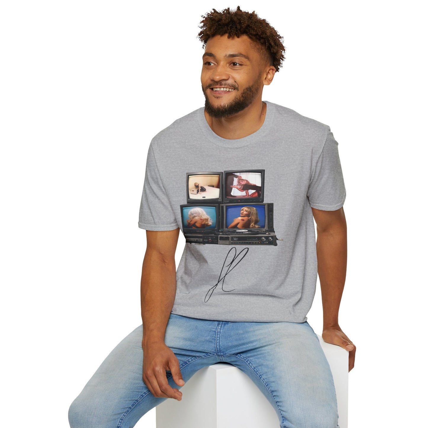 Espresso Era Retro TV Stack Collage T-Shirt
