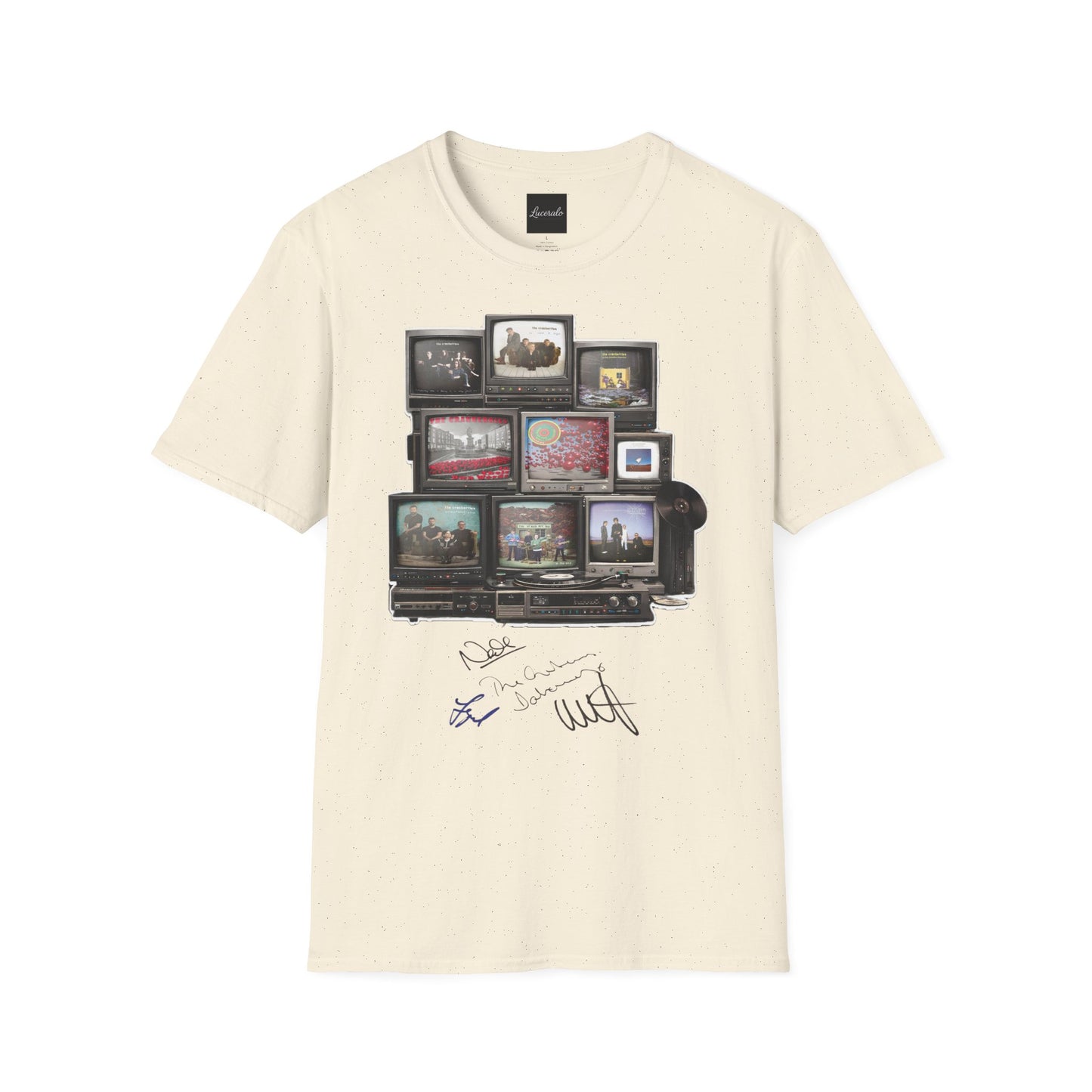 The Cranberries Retro Tv Stack Collage T-Shirt