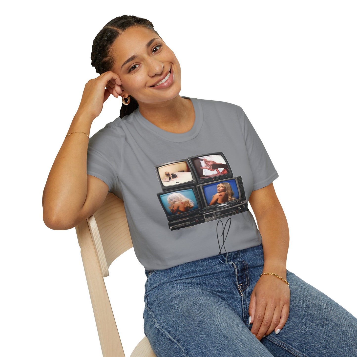 Espresso Era Retro TV Stack Collage T-Shirt