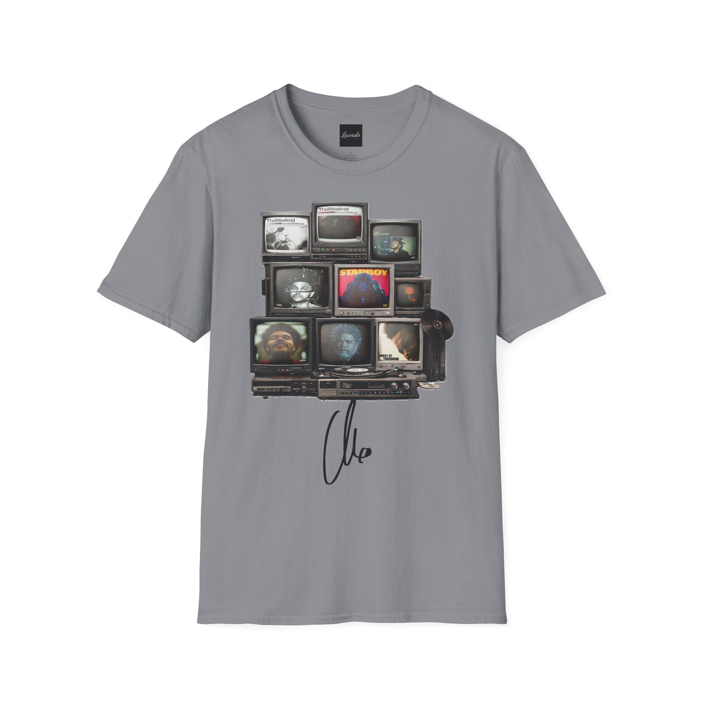Abel Retro TV Stack Collage T-Shirt