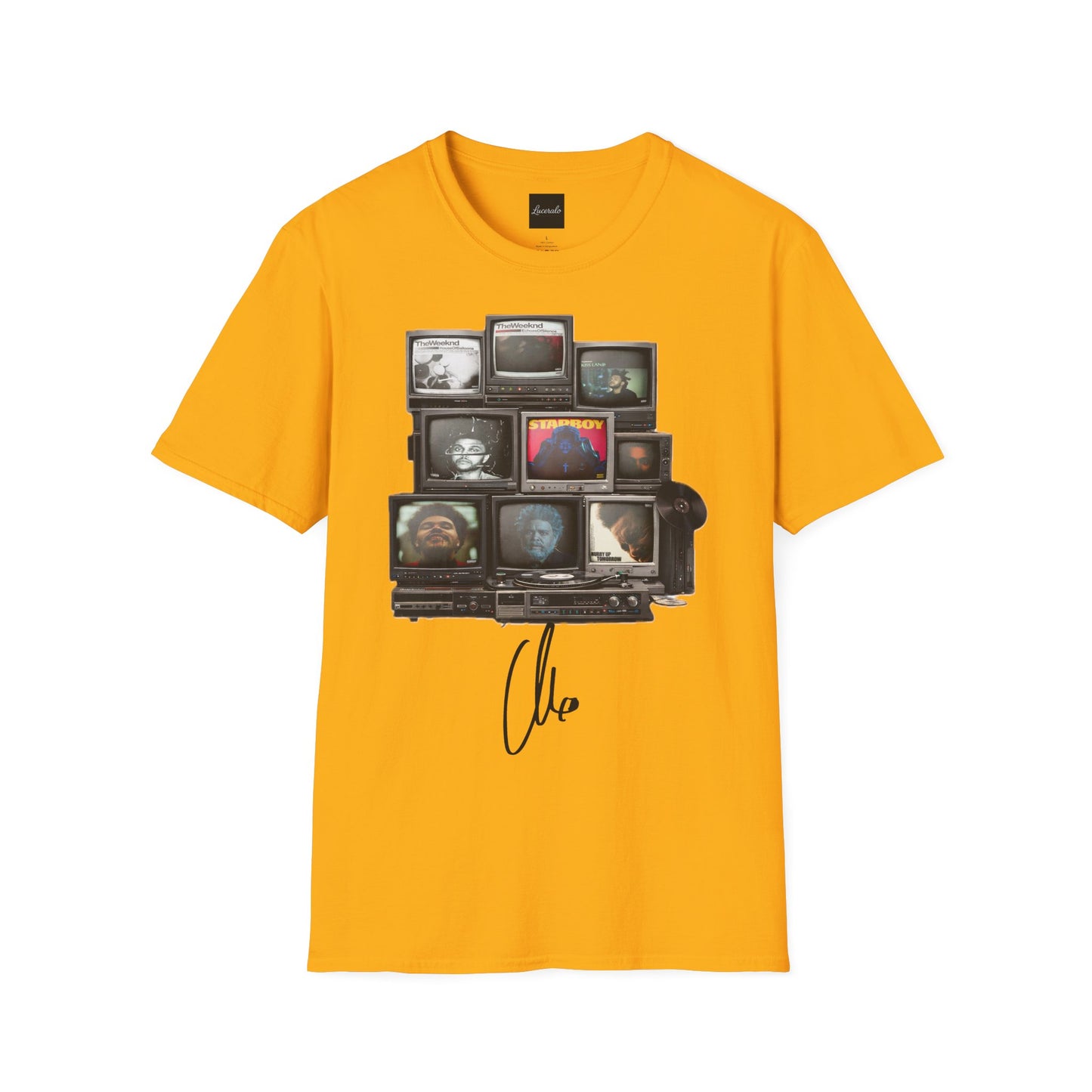 Abel Retro TV Stack Collage T-Shirt