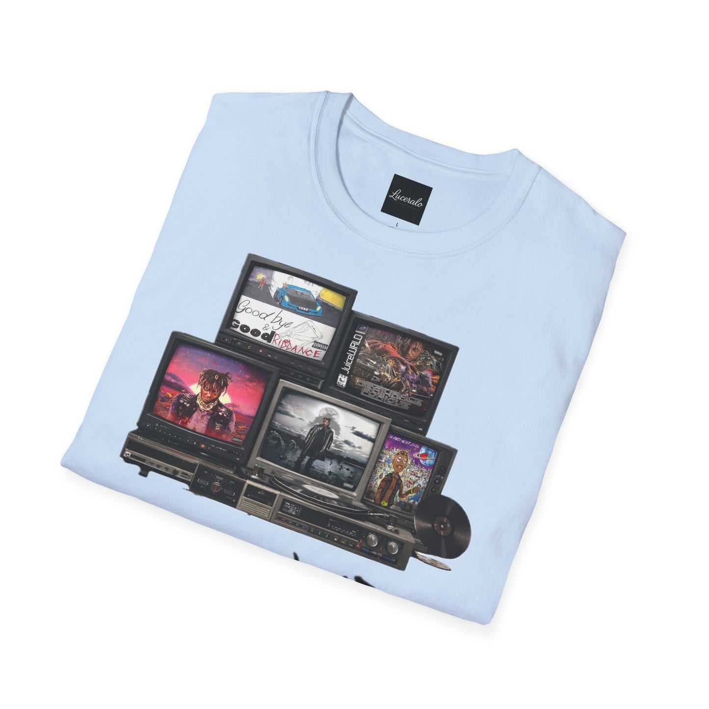 Juice Wrld Retro TV Stack Collage T-Shirt